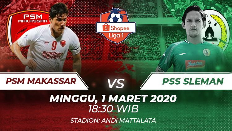 Liga 1 2020: PSM vs PSS Sleman. Copyright: © Grafis:Frmn/Indosport.com