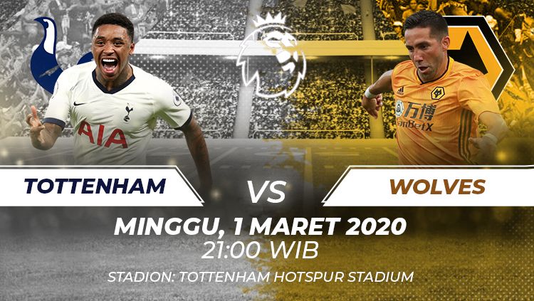 Tottenham Hotspur akan menjamu Wolverhampton Wanderers (Wolves) di pekan 28 Liga Inggris 2019-2020. Berikut link live streaming untuk menyaksikannya. Copyright: © Grafis:Frmn/Indosport.com