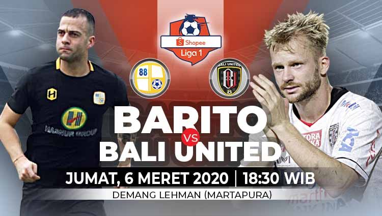 Juara bertahan Liga 1, Bali United, akan menjalani laga selanjutnya kala bertandang ke Kalimantan saat menghadapi Barito Putera pada pekan kedua Copyright: © Grafis: Yanto/Indosport.com