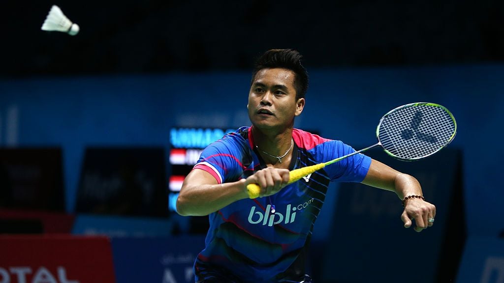 Tontowi Ahmad di BWF Dubai World Superseries Finals 2016 silam. Copyright: © Charlie Crowhurst/Getty Images
