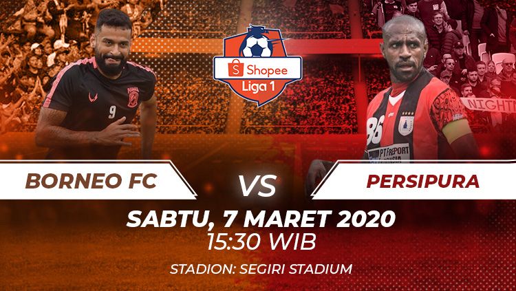 Hasil pertandingan Liga 1 2020 pada pekan kedua antara Borneo FC vs Persipura Jayapura. Copyright: © Grafis:Frmn/Indosport.com