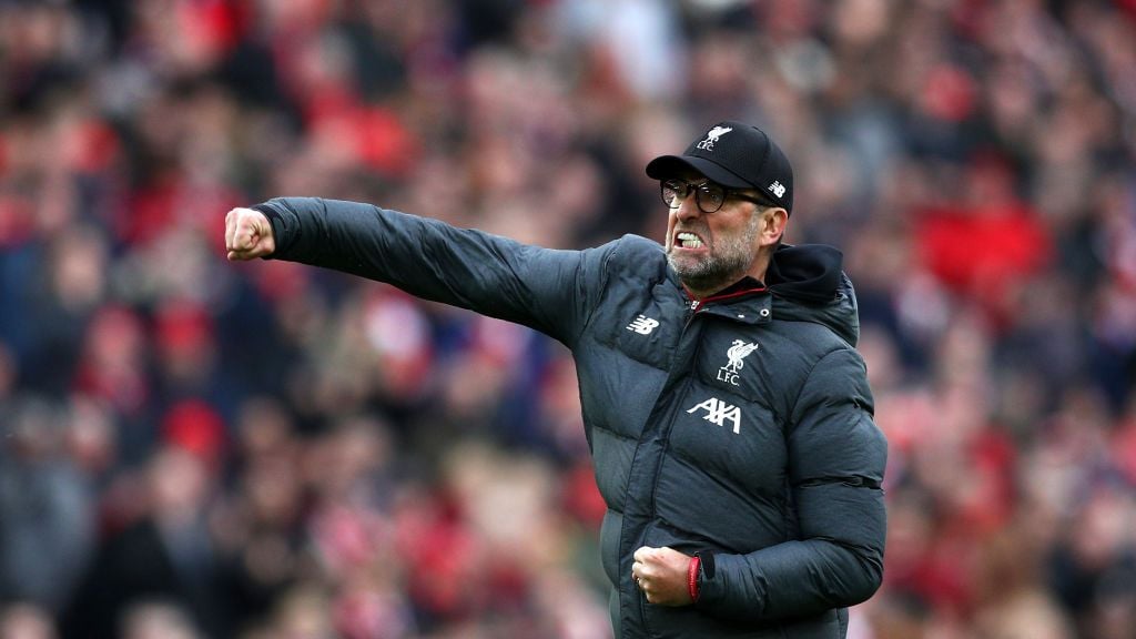 Ekspresi emosi Jurgen Klopp usai Liverpool mengalahkan Bournemouth di Liga Inggris Copyright: © Jan Kruger/Getty Images