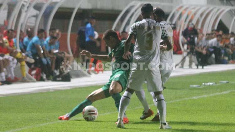 PSS Sleman dan Tira-Persikabo harus puas berbagi angka setelah bermain tanpa gol dpada pertandingan pekan ke-2 Liga 1 2020 Copyright: © Ronald Seger Prabowo/INDOSPORT