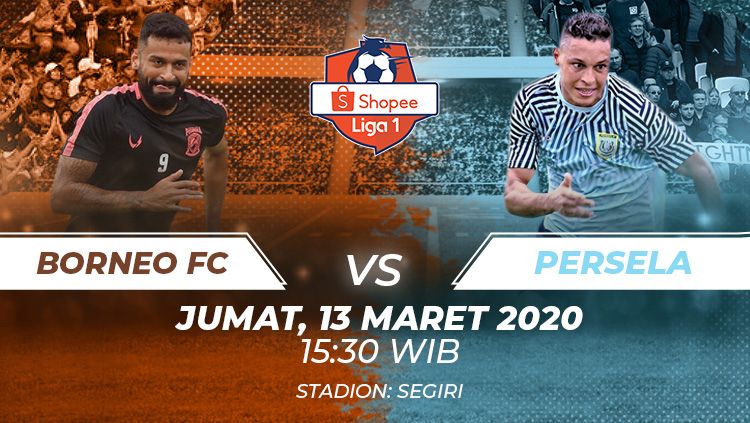 Berikut ini link live streaming pertandingan Liga 1 2020 hari ini, Jumat (13/03/20) pukul 15.30 WIB antara Borneo Fc vs Persela di Stadion Segiri, Samarinda. Copyright: © Grafis:Frmn/Indosport.com