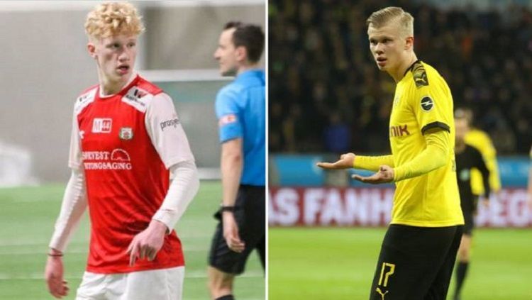 Albert Braut Tjaaland, sepupu Erling Haaland yang tak kalah mematikan. Copyright: © Sportbible