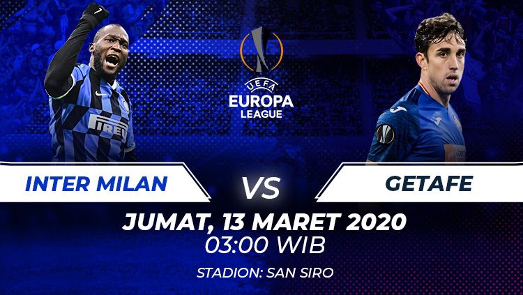 Berikut prediksi pertandingan Inter Milan vs Getafe dalam babak 16 besar Liga Europa 2019-2020 leg pertama di Giuseppe Meazza, Milan. Copyright: © Grafis:Frmn/Football265.com