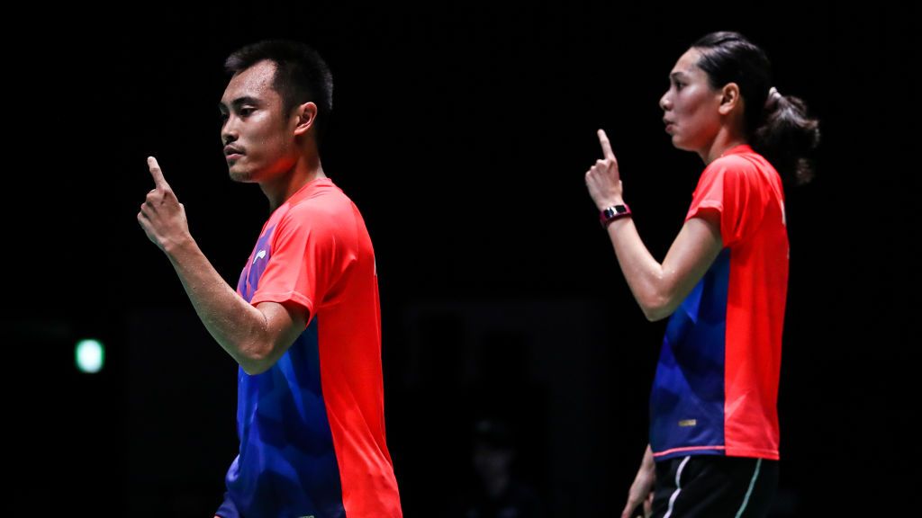 Hafiz Faizal/Gloria Emanuelle Widjaja jadi salah satu wakil Indonesia yang tak lolos babak kedua Swiss Open 2021. Copyright: © Shi Tang/Getty Images