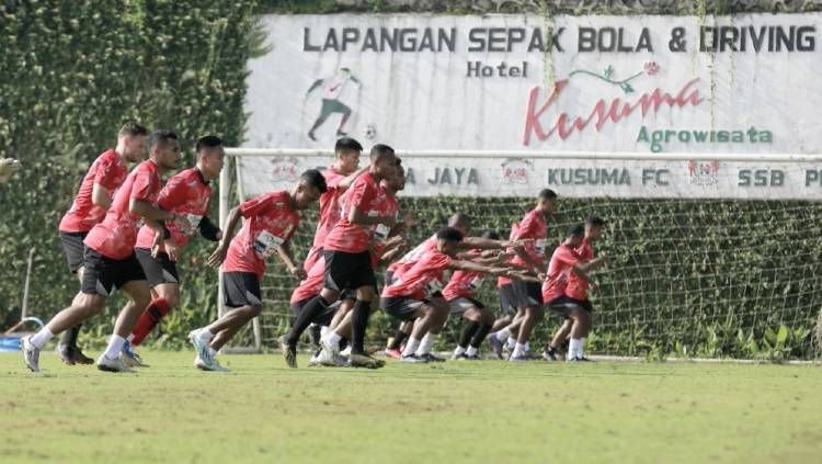 Tim Persipura Jayapura saat menjalani sesi latihan. Copyright: © Media Officer Persipura