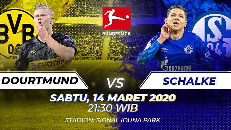 Berikut prediksi pertandingan antara Borussia Dortmund vs Schalke dalam lanjutan Bundesliga Jerman pekan ke-26, Sabtu (14/03/20) malam WIB. Copyright: © Amanda Dwi Ayustri/INDOSPORT