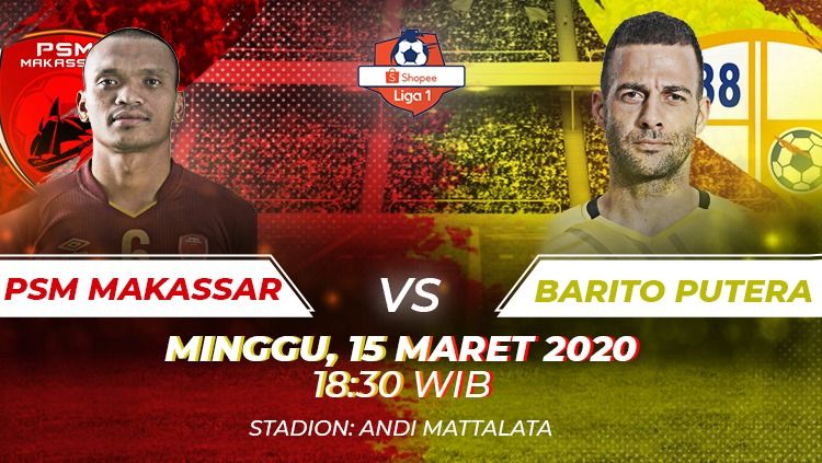 Prediksi Liga 1 antara PSM Makassar vs Barito Putera. Copyright: © INDOSPORT