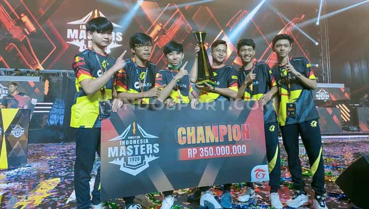 ONIC Olympus dan Red Bull Rebellion, serta tim Island of Gods (IOG) memastikan titel juara grup di ajang Free Fire Master League (FFML) Season III. Copyright: © Martini/INDOSPORT