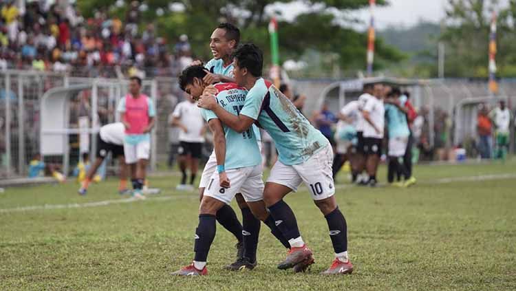 Sulut United berhasil membawa pulang tiga poin dari kandang PSBS Biak pada pekan pertama Liga 2 2020. Copyright: © Official Sulut United