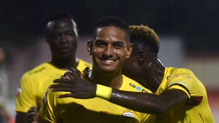 Gelandang serang Bhayangkara FC Renan da Silva (Brasil). Copyright: © Twitter/@Liga1Match