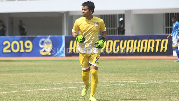 Kiper PSIM Yogyakarta, Ivan Febrianto, membagi kesan-kesannya soal Didi Kempot. Copyright: © Ronald Seger/INDOSPORT