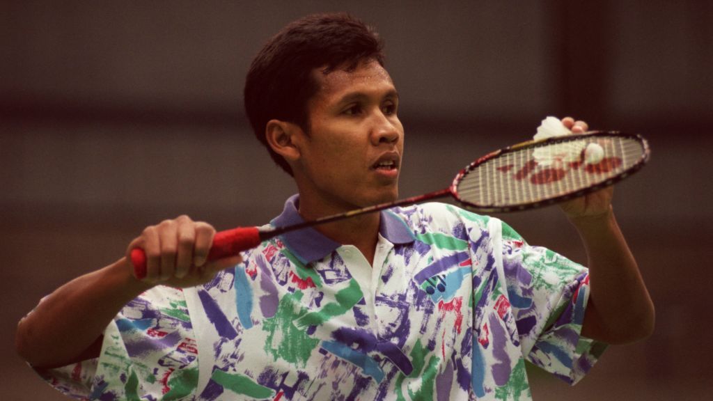 Joko Suprianto, mantan tunggal putra Indonesia yang juara BWF Finals 1993 dan 1995, ayah dari pebulutangkis Bilqis Prasista. Copyright: © Tony Marshall/EMPICS via Getty Images