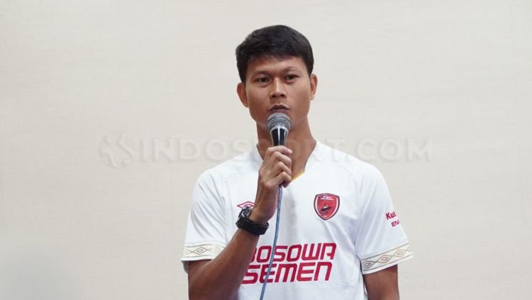 Pemain klub Liga 1 PSM Makassar, Dedy Gusmawan, mengaku ingin berseragam PSMS Medan sebelum pensiun. Copyright: © Adriyan Adirizky/INDOSPORT