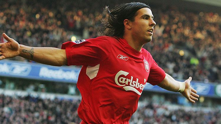 Milan Baros, pemain berjuluk The Ostravan Maradona ini kariernya begitu melegenda bersama klub Liga Inggris, Liverpool. Copyright: © Getty images/ Laurence Griffiths