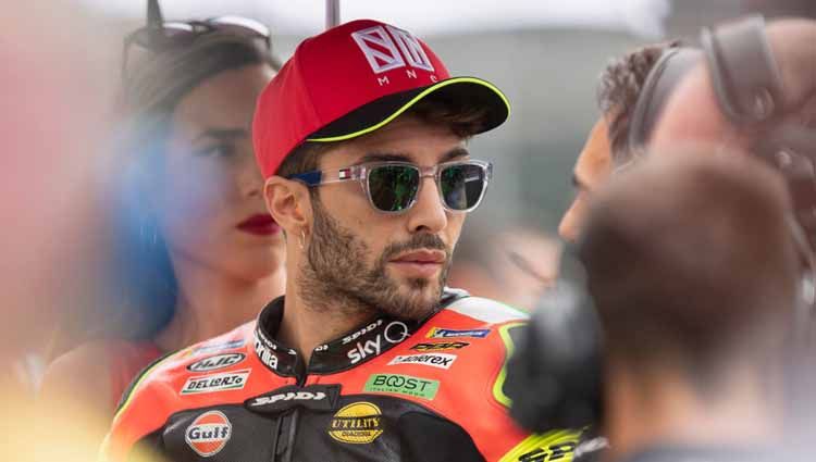 Andrea Iannone, pembalap MotoGP asal Italia (team Aprilia Racing). Copyright: © Mirco Lazzari gp/Getty Images