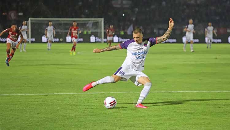 Yevhen Budnik, pemain Persita Tangerang. Copyright: © Bobby Abdullah/Media Persita