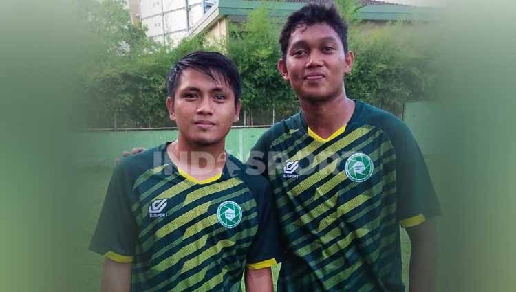 Dua pemain sepak bola asal Sumatera Utara (Sumut), Natanael Siringoringo dan M. Dwi Raffi Angga, memilih untuk latihan bersama di jeda kompetisi Liga 2. Copyright: © Aldi Aulia Anwar/INDOSPORT