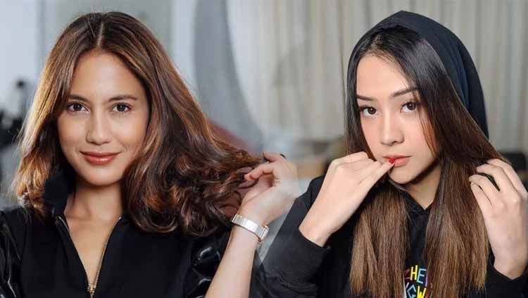 Pevita Pearce dan Anya Geraldine Copyright: © Amanda Dwi Ayustri/INDOSPORT