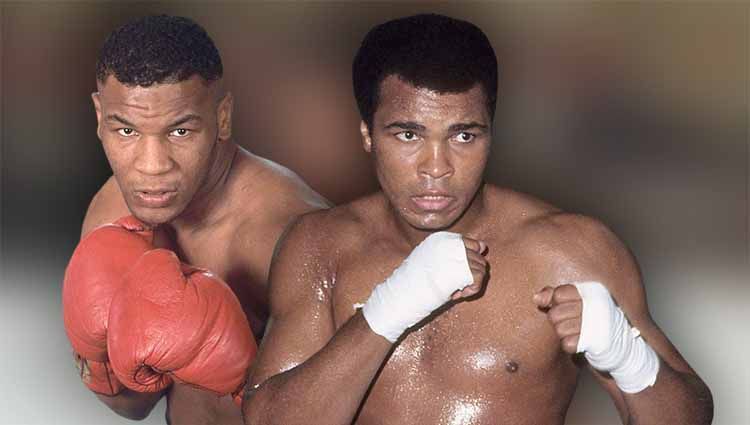Mike Tyson dan Muhammad Ali. Copyright: © Grafis: Yanto/INDOSPORT