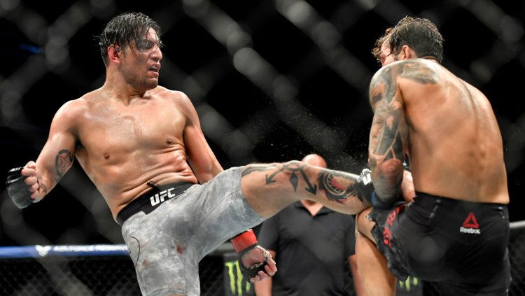 Momen pertarungan UFC antara Gabriel Benitez vs Omar Morales Copyright: © Douglas P. DeFelice/Getty Images