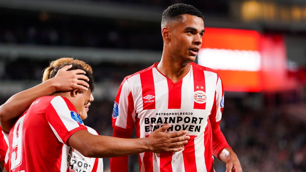 Membedah kualitas Cody Gakpo, winger milik PSV Eindhoven yang masuk radar Liverpool sebagai pengganti Mohamed Salah. Foto: Prestige/Soccrates/Getty Images Copyright: © Photo Prestige/Soccrates/Getty Images