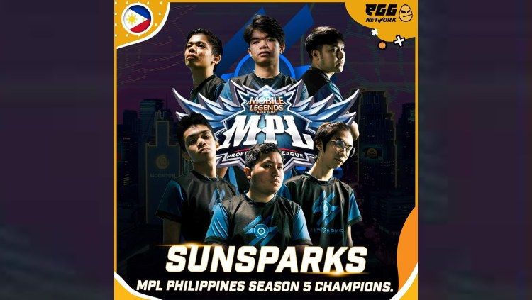 Sunsparks keluar sebagai juara MPL Filipina season 5. Copyright: © Egg Network