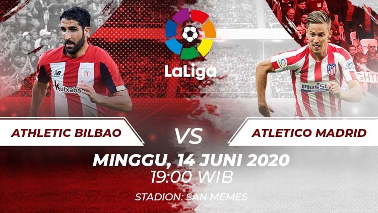 Pertandingan LaLiga Spanyol antara Athletic Bilbao vs Atletico Madrid akan bergulir pada Minggu (14/06/20) setelah sempat terhenti, berikut prediksinya. Copyright: © Grafis:Frmn/Indosport.com