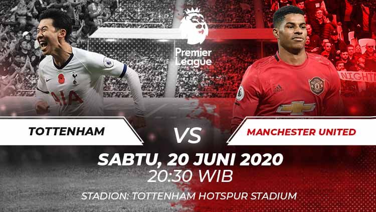 Berikut prediksi pertandingan lanjutan kompetisi Liga Inggris pada pekan ke-30 antara Tottenham Hotspur vs Manchester United. Copyright: © Grafis:Frmn/Indosport.com