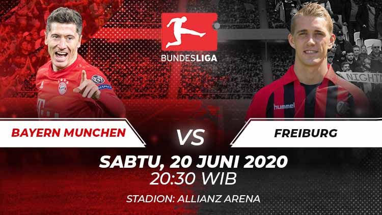 Berikut link live streaming pertandingan Bundesliga Jerman pada pekan ke-33 antara Bayern Munchen vs Freiburg. Copyright: &copy; Grafis:Frmn/Indosport.com