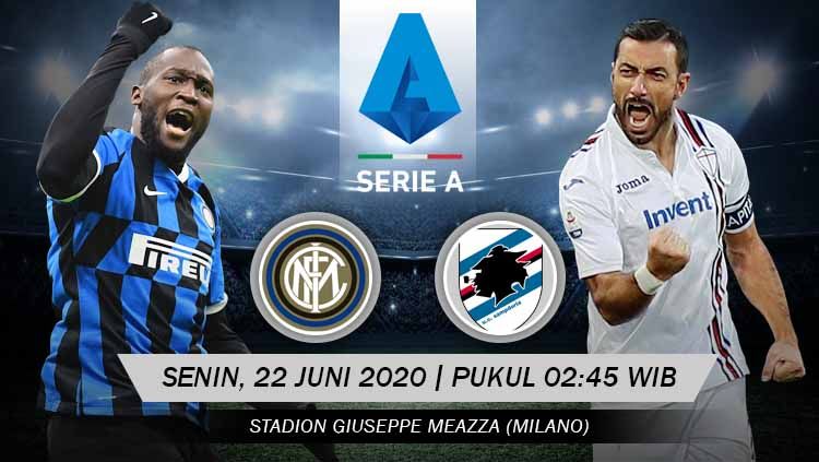 Link live streaming pertandingan Inter Milan vs Sampdoria (Serie A Italia). Copyright: © Grafis: Yanto/INDOSPORT