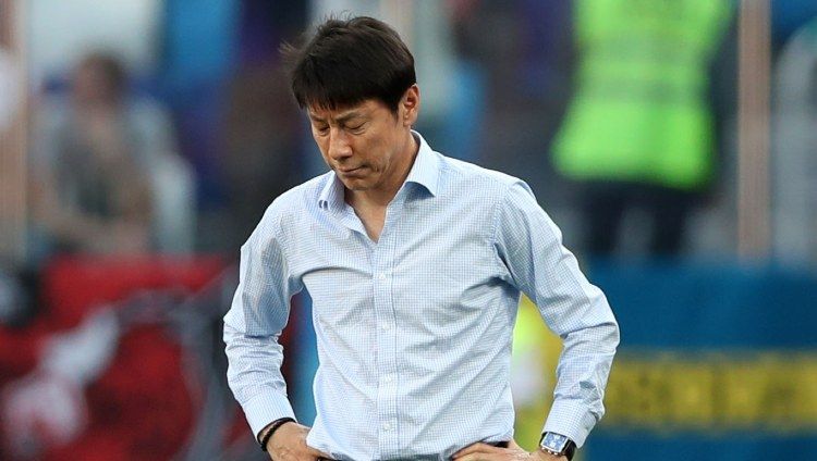 Pelatih asal Korea Selatan Shin Tae-yong terancam dipecat dari Timnas Indonesia. Copyright: © Clive Brunskill/Getty Images