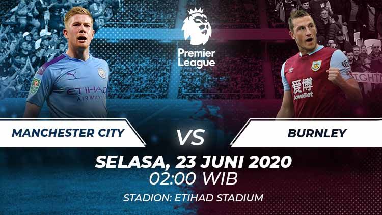 Berikut prediksi lengkap pertandingan Liga Inggris antara Manchester City vs Burnley. Copyright: © Grafis:Frmn/Soicaumienbac.cc