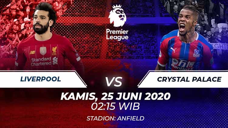 Liverpool diprediksi bisa kembali ke jalur kemenangan saat menjamu Crystal Palace di pekan ke-31 Liga Inggris 2019/20, Kamis (25/06/20). Copyright: © Grafis:Frmn/Indosport.com