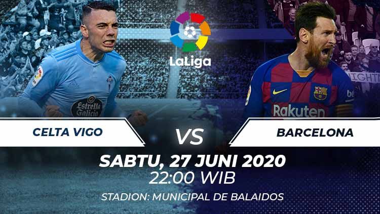 Berikut prediksi pertandingan antara Celta Vigo vs Barcelona dalam lanjutan pekan ke-32 LaLiga Spanyol, Sabtu (27/06/20) malam WIB. Copyright: © Grafis:Frmn/Football265.com
