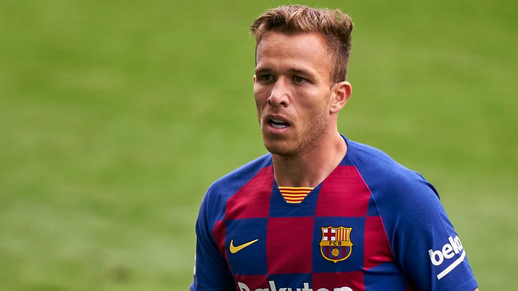 Arthur Melo saat masih membela Barcelona. Copyright: © Jose Manuel Alvarez/Quality Sport Images/Getty Images