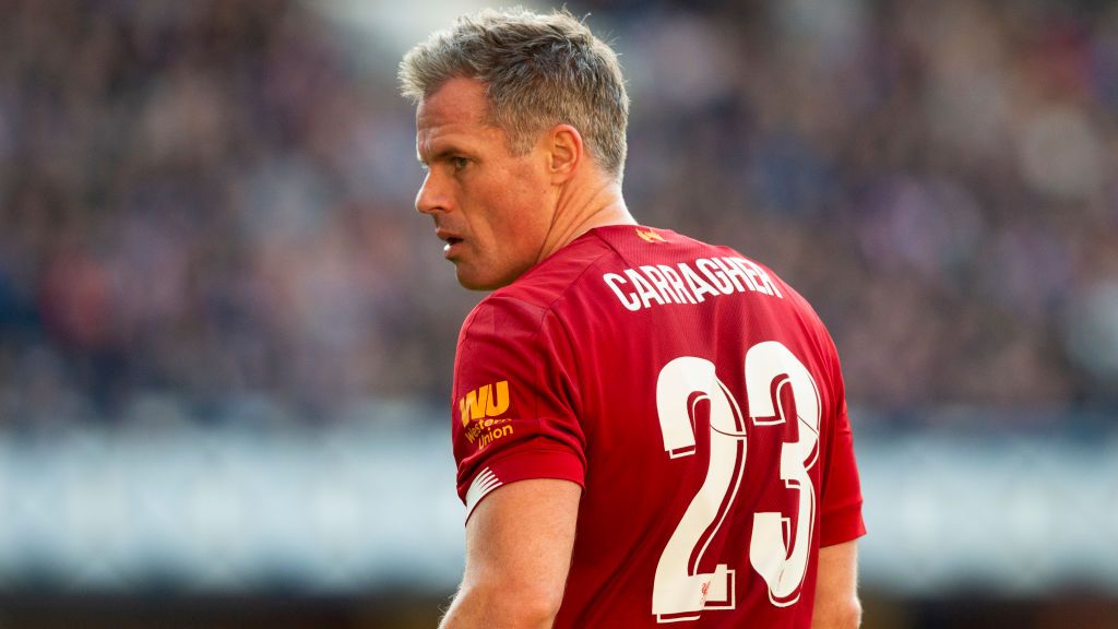 Legenda Liverpool, Jamie Carragher banyak menuai kritikan setelah dirinya ikut merayakan gelar juara Liga Inggris di tengah pandemi virus corona. Copyright: © Ross Parker/SNS Group via Getty Images