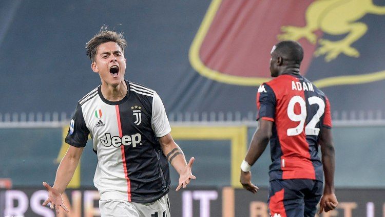 Hasil pertandingan Genoa vs Juventus berakhir dengan skor 1-3 pada ajang Liga Italia 2019-20, Rabu (01/07/20) dini hari WIB. Copyright: © Twitter/@juventusfcen