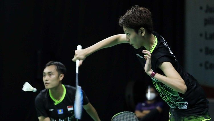 Pasangan Indonesia Hafiz Faizal/Gloria E. Widjaja mengaku kurang beruntung setelah kalah pasangan underdog asal Malaysia di perempat final Toyota Thailand Open. Copyright: © Badminton Indonesia