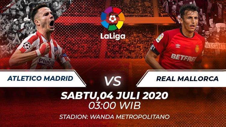 Pertandingan Atletico Madrid vs Real Mallorca dalam pentas LaLiga Spanyol 2019-20, Sabtu (04/07/20) dini hari WIB, dapat disaksikan melalui link live streaming di bawah ini. Copyright: © Grafis:Frmn/Indosport.com