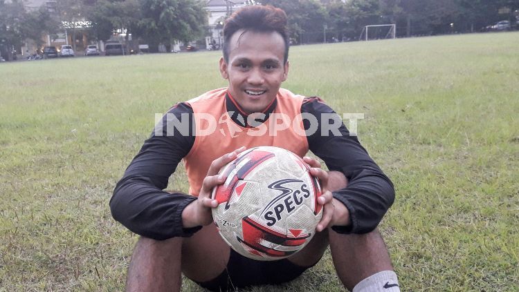 Kiper Arema FC, Andriyas Francisco. Copyright: © Ian Setiawan/INDOSPORT