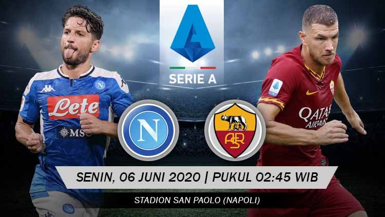 Berikut tersaji prediksi pertandingan Serie A Liga Italia 2019-2020 antara Napoli vs AS Roma di San Paolo Stadium, dimana ini merupakan duel dua tim terluka. Copyright: © Grafis: Yanto/INDOSPORT
