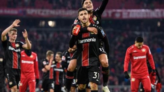 Selebrasi pemain Bayer Leverkusen Copyright: © https://twitter.com/bayer04_en