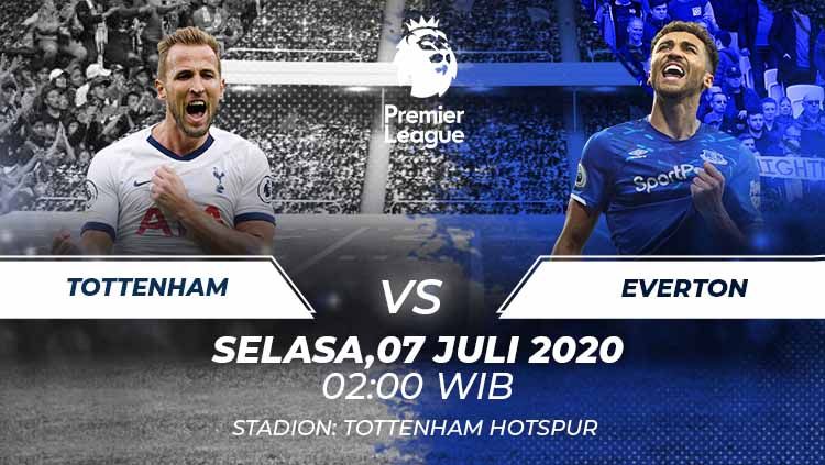 Berikut prediksi pertandingan Liga Inggris antara Tottenham vs Everton pada Selasa (07/06/20) dini hari WIB, laga yang menjadi persaingan tim papan tengah. Copyright: © Grafis:Frmn/Indosport.com