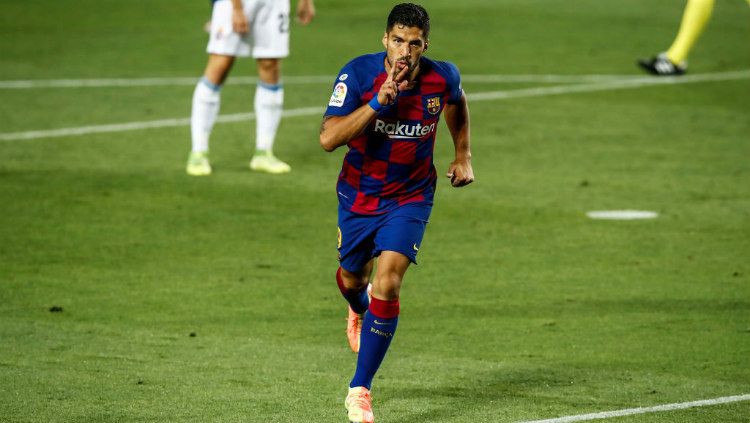 Luis Suarez saat masih membela Barcelona. Copyright: © Xavier Bonilla/NurPhoto via Getty Images