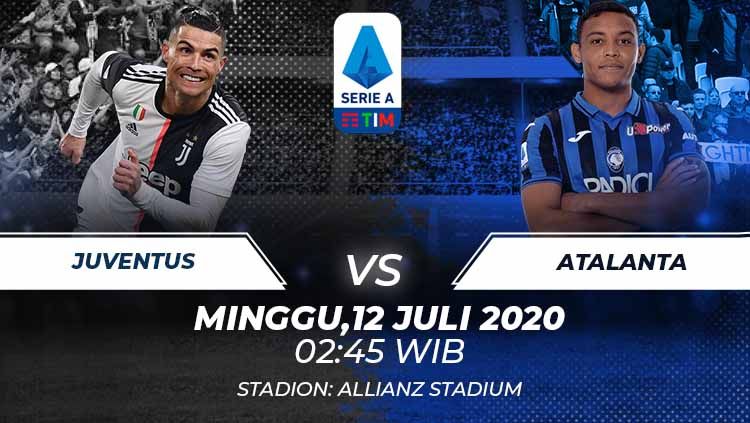Berikut link live streaming pertandingan sepak bola lanjutan kompetisi Serie A Liga Italia pada pekan ke-32 antara Juventus vs Atalanta. Copyright: &copy; Grafis:Frmn/Indosport.com