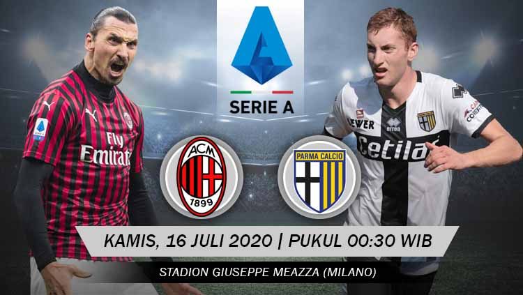 Berikut tersaji prediksi pertandingan sepak bola Serie A Liga Italia 2019-2020 antara AC Milan vs Parma yang akan bertempat di San Siro. Copyright: © Grafis: Yanto/INDOSPORT