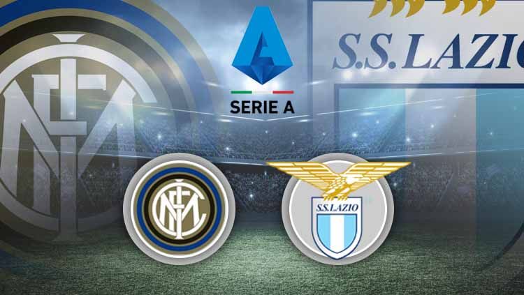 Inter Milan bakal melakoni partai berat kala menjamu Lazio pada pekan ke-22 Liga Italia 2020-2021 di Stadion Giuseppe Meazza, Senin (15/02/21) dini hari WIB. Copyright: © Grafis: Yanto/INDOSPORT